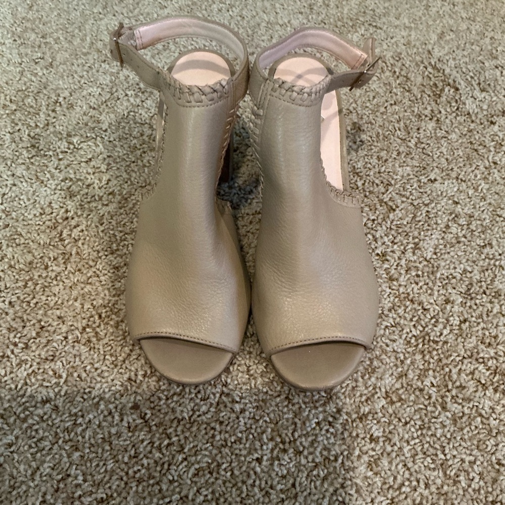 Kate Spade Beige Ankle Strap Sandals